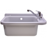 Ausgussbecken 50 cm Grau inkl. Einhandmischer
