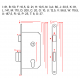 Zimmertür-Einsteckschloss 60 / 50mm Profilzylinder PZ